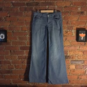 7 for Mankind Gray Wide Leg Jean
